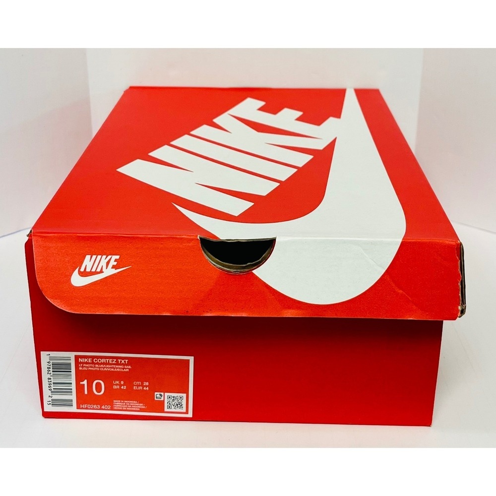 Nike Cortez TXT Mens Size 10 Light Blue Lightening Sail Sneakers HF0263-402 NIB - Picture 14 of 14